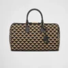 Medium Prada Symbole Embroidered Fabric Travel Bag