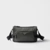 Medium Re-Nylon and Saffiano Leather Shoulder Bag