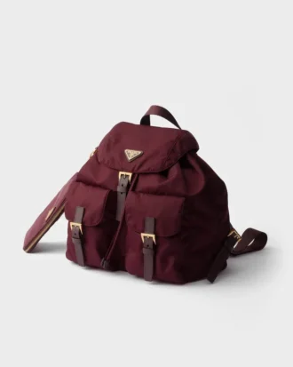 Medium Re-Nylon Backpack with Pouch