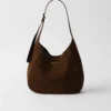 Medium Suede Shoulder Bag