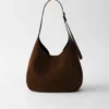 Medium Suede Shoulder Bag