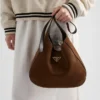 Medium Suede Shoulder Bag