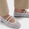 Mesh Fabric Ballerinas