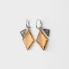 Metal and Glass Earrings