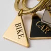 Metal Triangle Keychain