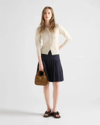 Mini Padded Re-Nylon Bag with Bow