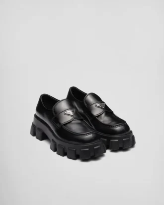 Monolith Brushed Leather Loafers