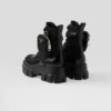 Monolith Leather and Re-Nylon Boots with Pouch