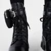 Monolith Leather and Re-Nylon Boots with Pouch