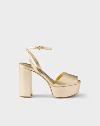 Mordora Nappa Leather Platform Sandals