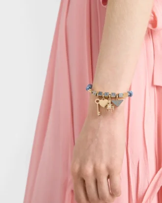 Nappa Leather and Metal Bracelet