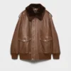 Nappa Leather Bomber Jacket