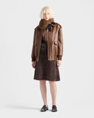 Nappa Leather Bomber Jacket