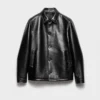 Nappa Leather Caban Jacket