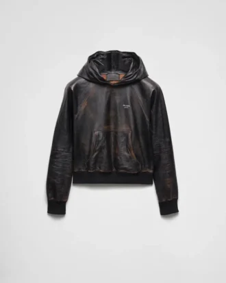 Nappa Leather Hoodie