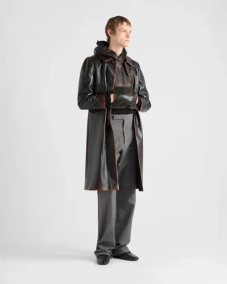 Nappa Leather Hoodie