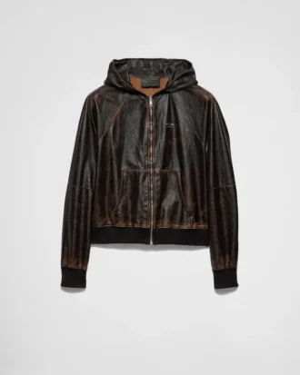 Nappa Leather Hoodie Jacket