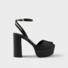 Nappa Leather Platform Sandals