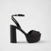 Nappa Leather Platform Sandals
