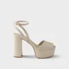 Nappa Leather Platform Sandals