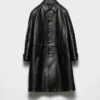 Oversized Leather Coat