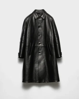 Oversized Leather Coat