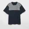Oversized Striped Cotton T-Shirt
