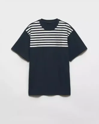 Oversized Striped Cotton T-Shirt
