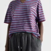 Oversized Striped Jersey T-Shirt