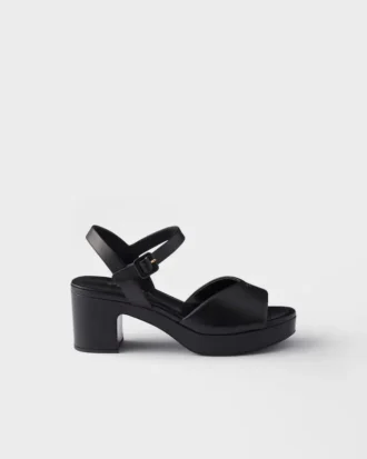 Padded Nappa Leather Sandals