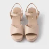 Padded Nappa Leather Sandals