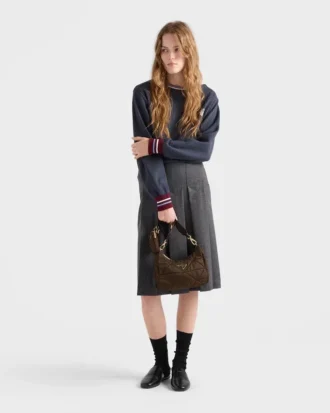 Padded Re-Nylon Shoulder Bag