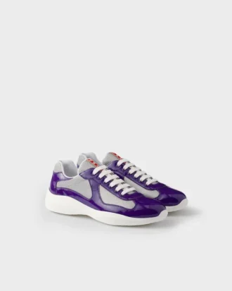 Patent Leather and Technical Fabric Prada America’s Cup Sneakers