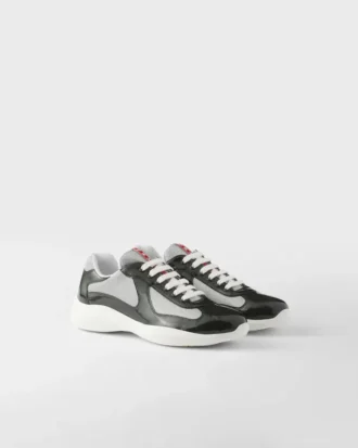 Patent Leather and Technical Fabric Prada America’s Cup Sneakers