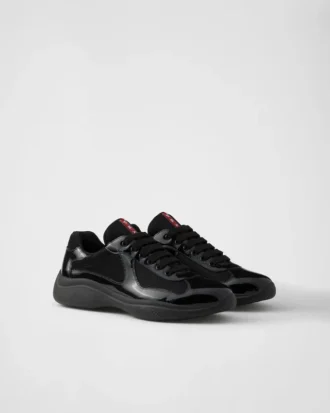 Patent Leather and Technical Fabric Prada America’s Cup Sneakers