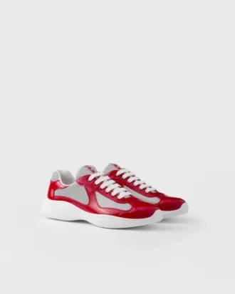 Patent Leather and Technical Fabric Prada America’s Cup Sneakers
