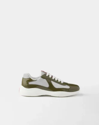 Patent Leather and Technical Fabric Prada America’s Cup Sneakers