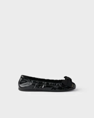 Patent Leather Ballerinas with Bow