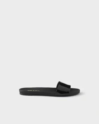 Patent Leather Slides