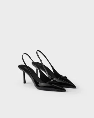 Patent Leather Slingback Pumps