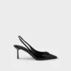 Patent Leather Slingback Pumps