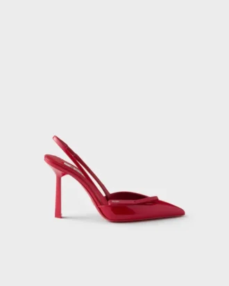 Patent Leather Slingback Pumps