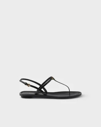 Patent Leather Thong Sandals