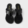 Patent Leather Thong Sandals