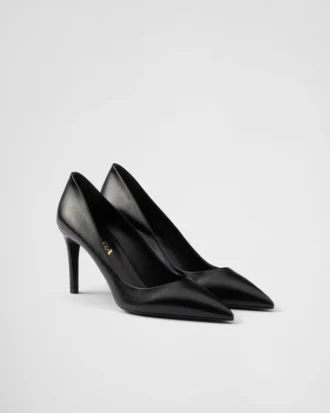 Patent Saffiano Leather Pumps