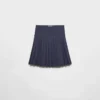 Pleated Poplin Skirt