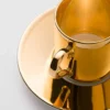 Porcelain Coffee Cup – Solid Gold