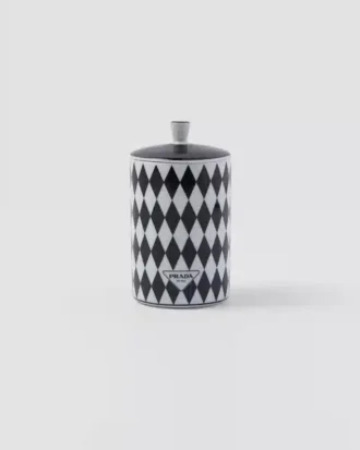 Porcelain Scented Candle – Checkerboard