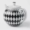 Porcelain Teapot – Checkerboard