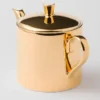 Porcelain Teapot – Solid Gold